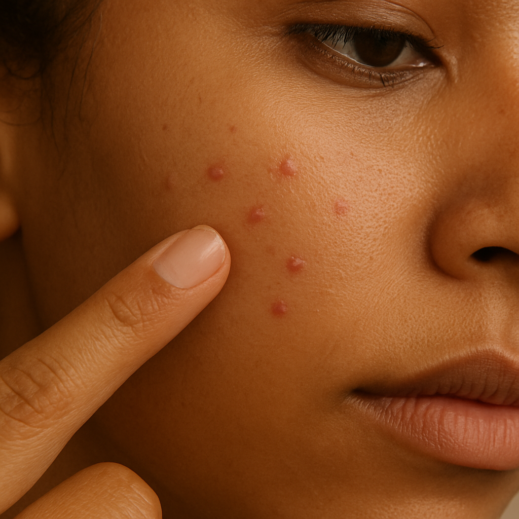 Brufoli sulle guance: cause e prevenzione