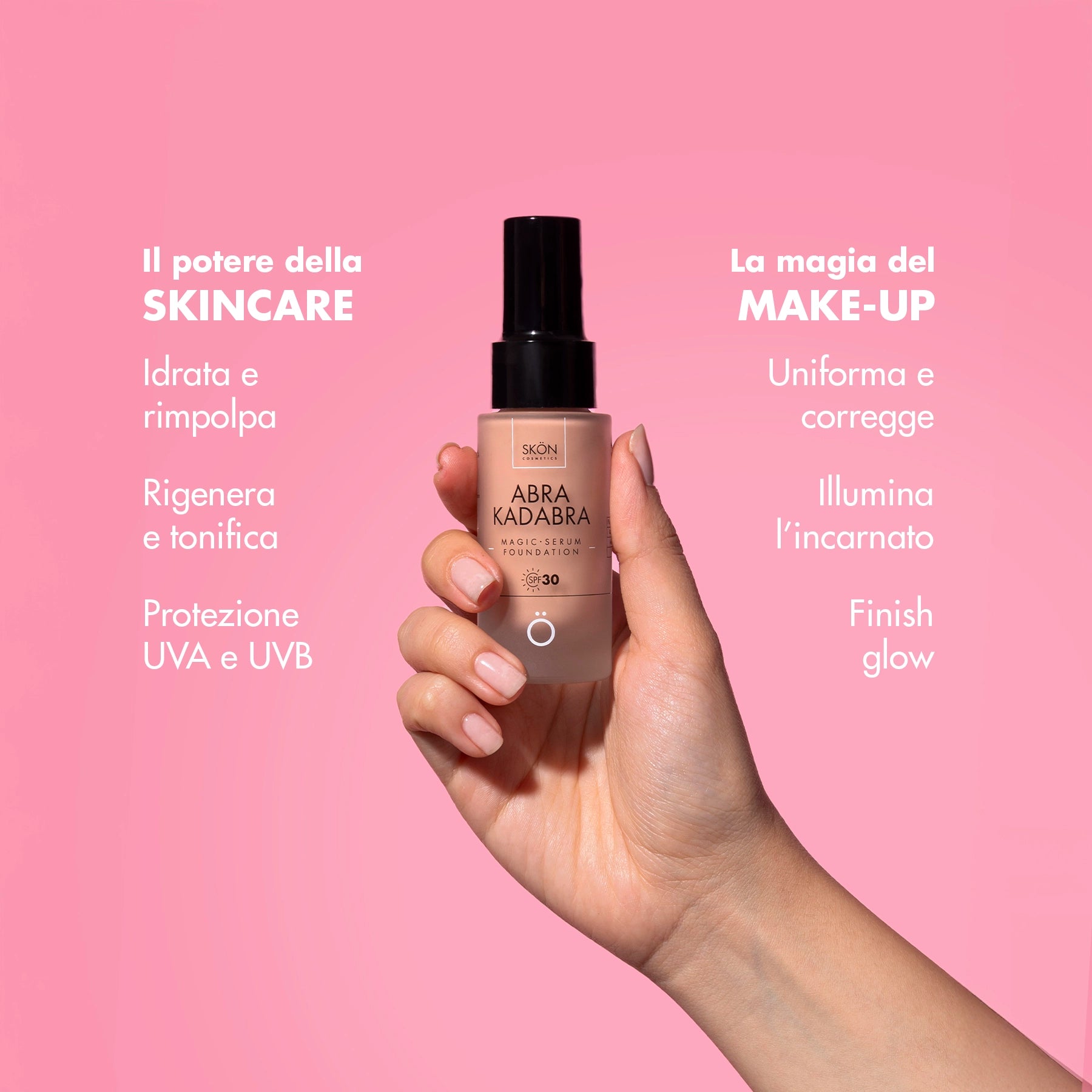 Siero fondotinta illuminante SPF30